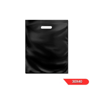 BOLSA RIÑON LISA x 50u 30x40 NEGRA